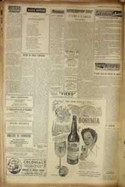 Página do jornal Correio do Ceará de maio de 1955
