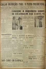 Página do jornal Correio do Ceará de maio de 1955
