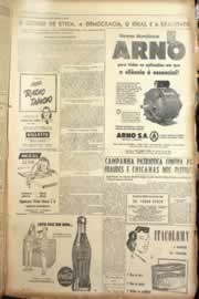 Página do jornal Correio do Ceará de maio de 1955