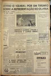 Página do jornal Correio do Ceará de maio de 1955