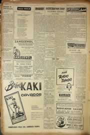 Página do jornal Correio do Ceará de maio de 1955