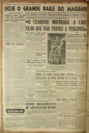 Página do jornal Correio do Ceará de maio de 1955