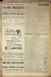 Página do jornal Correio do Ceará de junho de 1955