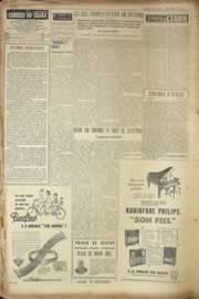 Página do jornal Correio do Ceará de junho de 1955