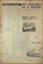 Página do jornal Correio do Ceará de junho de 1955
