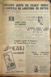 Página do jornal Correio do Ceará de junho de 1955