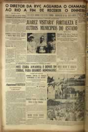 Página do jornal Correio do Ceará de junho de 1955