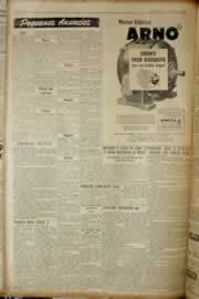Página do jornal Correio do Ceará de junho de 1955