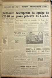 Página do jornal Correio do Ceará de junho de 1955