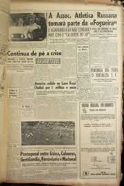 Página do jornal Correio do Ceará de junho de 1955