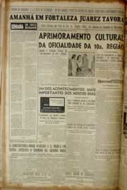 Página do jornal Correio do Ceará de junho de 1955