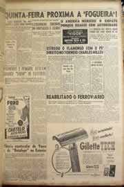 Página do jornal Correio do Ceará de junho de 1955