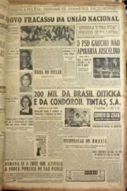 Página do jornal Correio do Ceará de junho de 1955
