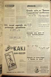 Página do jornal Correio do Ceará de junho de 1955