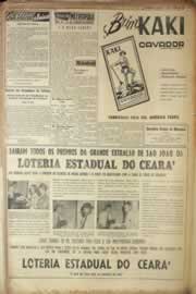 Página do jornal Correio do Ceará de junho de 1955