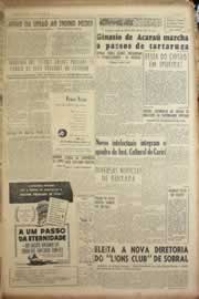 Página do jornal Correio do Ceará de julho de 1955