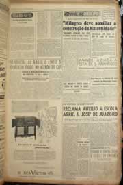 Página do jornal Correio do Ceará de julho de 1955