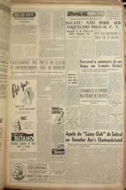Página do jornal Correio do Ceará de julho de 1955