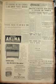 Página do jornal Correio do Ceará de julho de 1955
