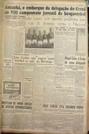 Página do jornal Correio do Ceará de julho de 1955