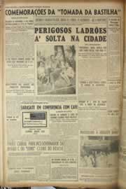 Página do jornal Correio do Ceará de julho de 1955