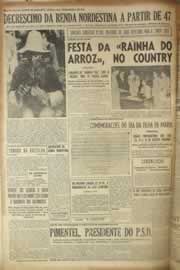 Página do jornal Correio do Ceará de julho de 1955