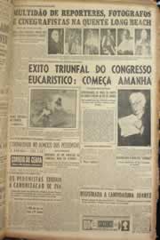 Página do jornal Correio do Ceará de julho de 1955