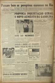 Página do jornal Correio do Ceará de julho de 1955