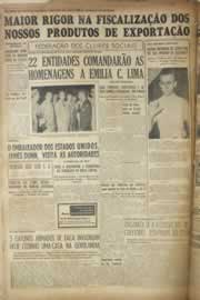 Página do jornal Correio do Ceará de julho de 1955