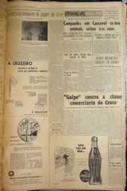 Página do jornal Correio do Ceará de outubro de 1955