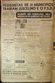 Página do jornal Correio do Ceará de outubro de 1955