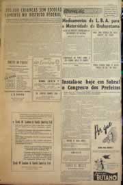 Página do jornal Correio do Ceará de outubro de 1955