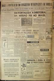 Página do jornal Correio do Ceará de outubro de 1955