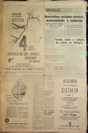 Página do jornal Correio do Ceará de outubro de 1955