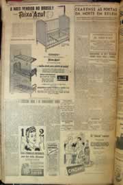 Página do jornal Correio do Ceará de outubro de 1955