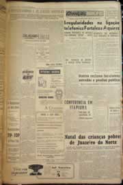 Página do jornal Correio do Ceará de outubro de 1955