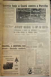 Página do jornal Correio do Ceará de outubro de 1955