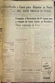 Página do jornal Correio do Ceará de outubro de 1955