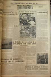Página do jornal Correio do Ceará de novembro de 1955