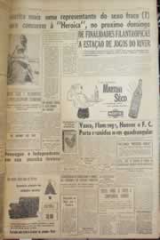 Página do jornal Correio do Ceará de novembro de 1955