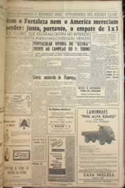 Página do jornal Correio do Ceará de dezembro de 1955
