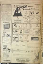 Página do jornal Correio do Ceará de dezembro de 1955