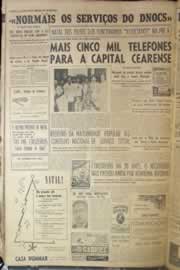 Página do jornal Correio do Ceará de dezembro de 1955