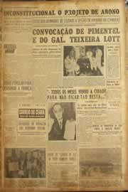 Página do jornal Correio do Ceará de janeiro de 1956