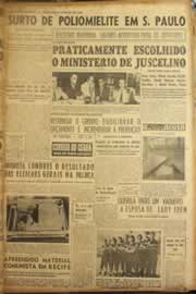 Página do jornal Correio do Ceará de janeiro de 1956