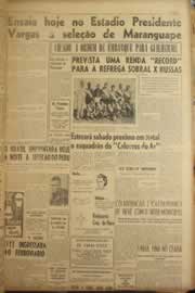 Página do jornal Correio do Ceará de fevereiro de 1956