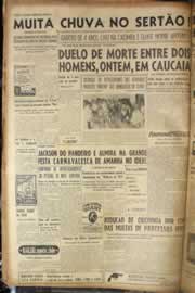 Página do jornal Correio do Ceará de fevereiro de 1956