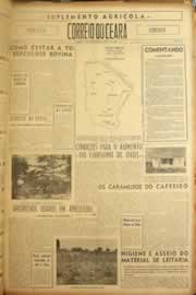 Página do jornal Correio do Ceará de fevereiro de 1956