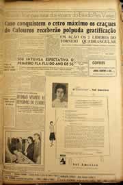 Página do jornal Correio do Ceará de fevereiro de 1956