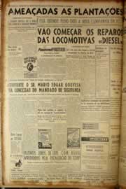 Página do jornal Correio do Ceará de março de 1956